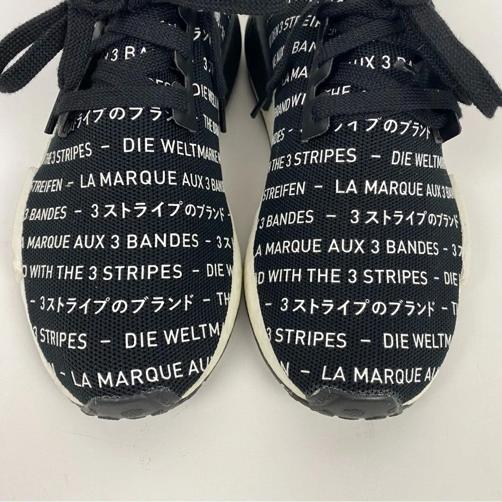 Adidas Ultraboost Black & White Language NMD R1 